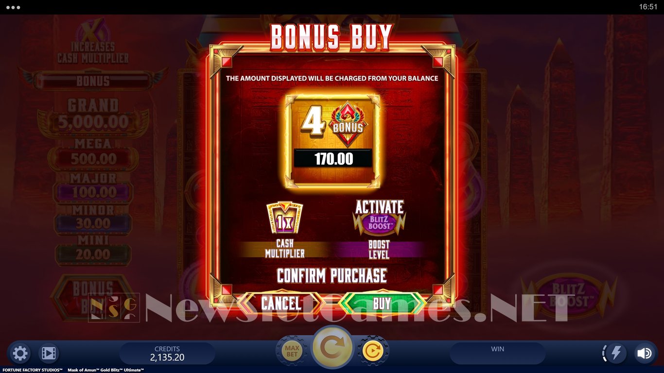 Mask Of Amun Gold Blitz Ultimate Slot Slot Image in Demo - pic. 12