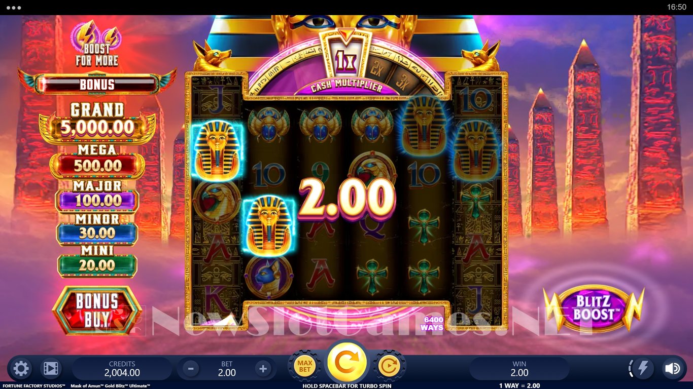 Mask Of Amun Gold Blitz Ultimate Slot Slot Image in Demo - pic. 3