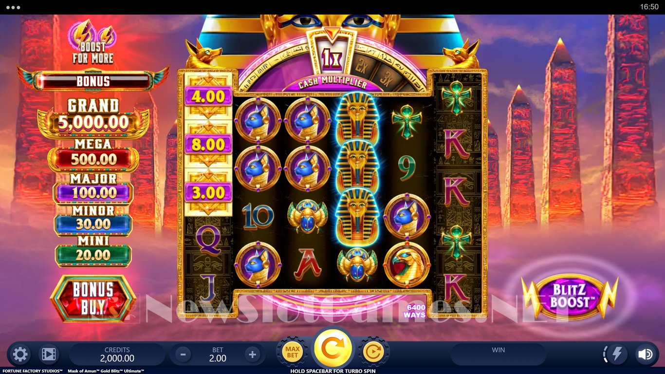 Mask Of Amun Gold Blitz Ultimate Slot Slot Image in Demo - pic. 4