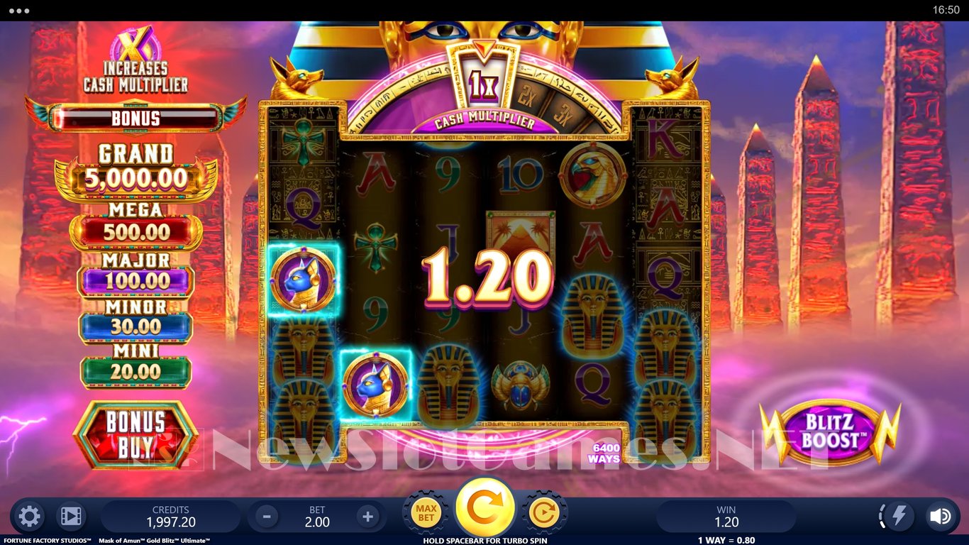 Mask Of Amun Gold Blitz Ultimate Slot Slot Image in Demo - pic. 5