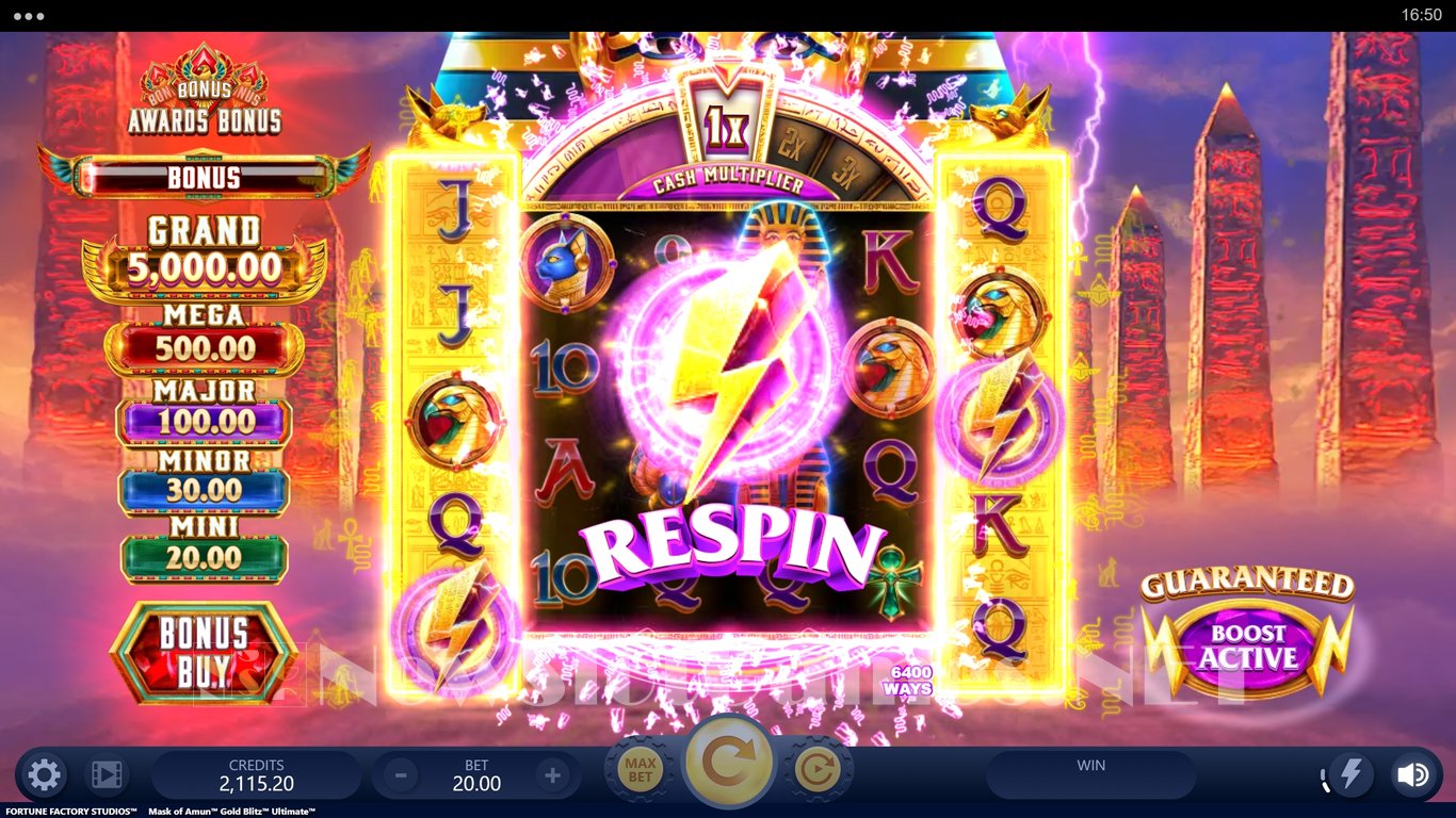 Mask Of Amun Gold Blitz Ultimate Slot Slot Image in Demo - pic. 9