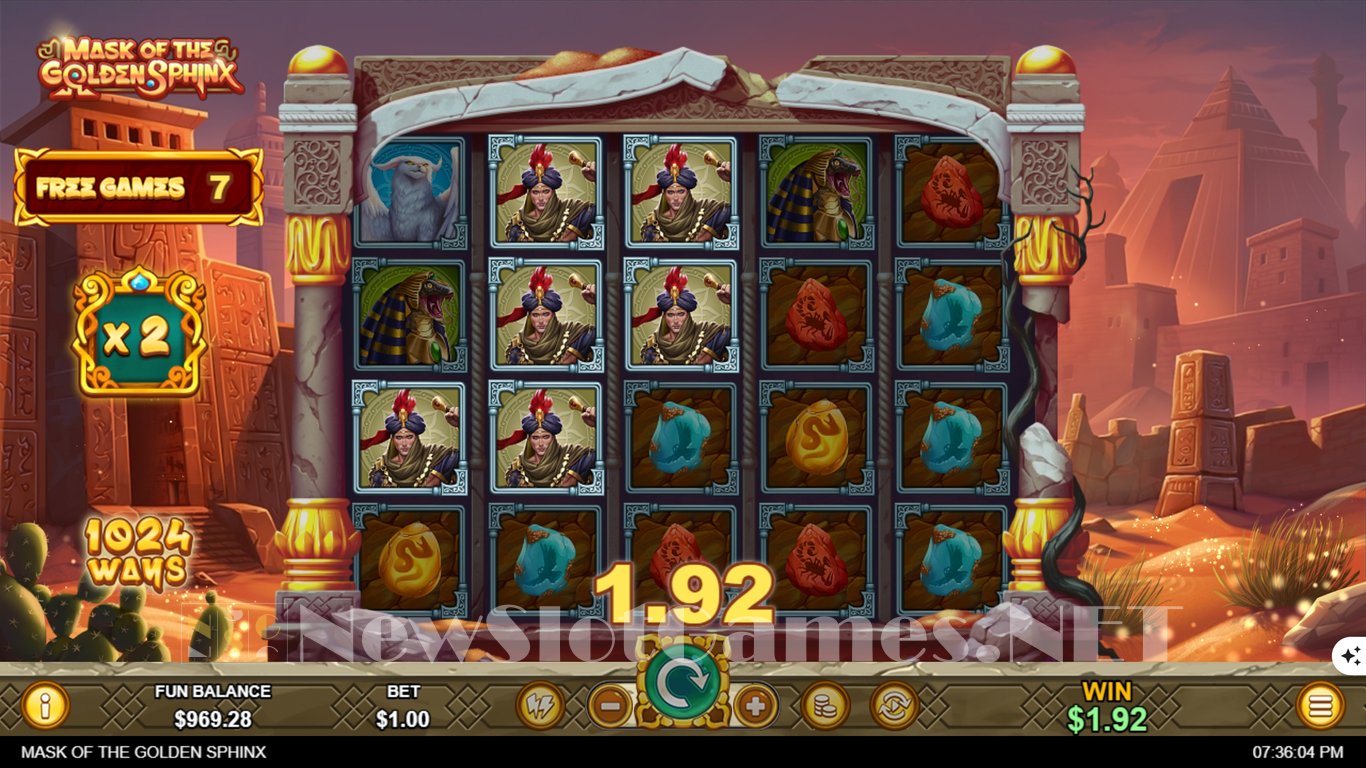 Mask of the Golden Sphinx Slot Slot Image in Demo - pic. 10