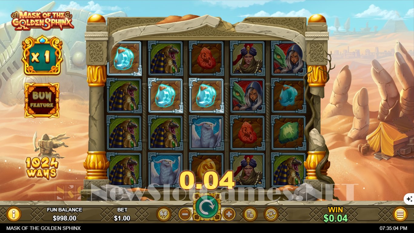 Mask of the Golden Sphinx Slot Slot Image in Demo - pic. 2