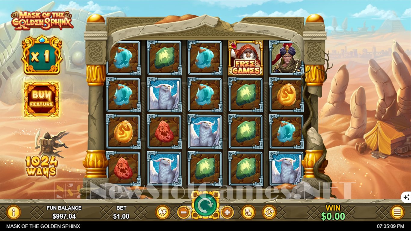 Mask of the Golden Sphinx Slot Slot Image in Demo - pic. 3