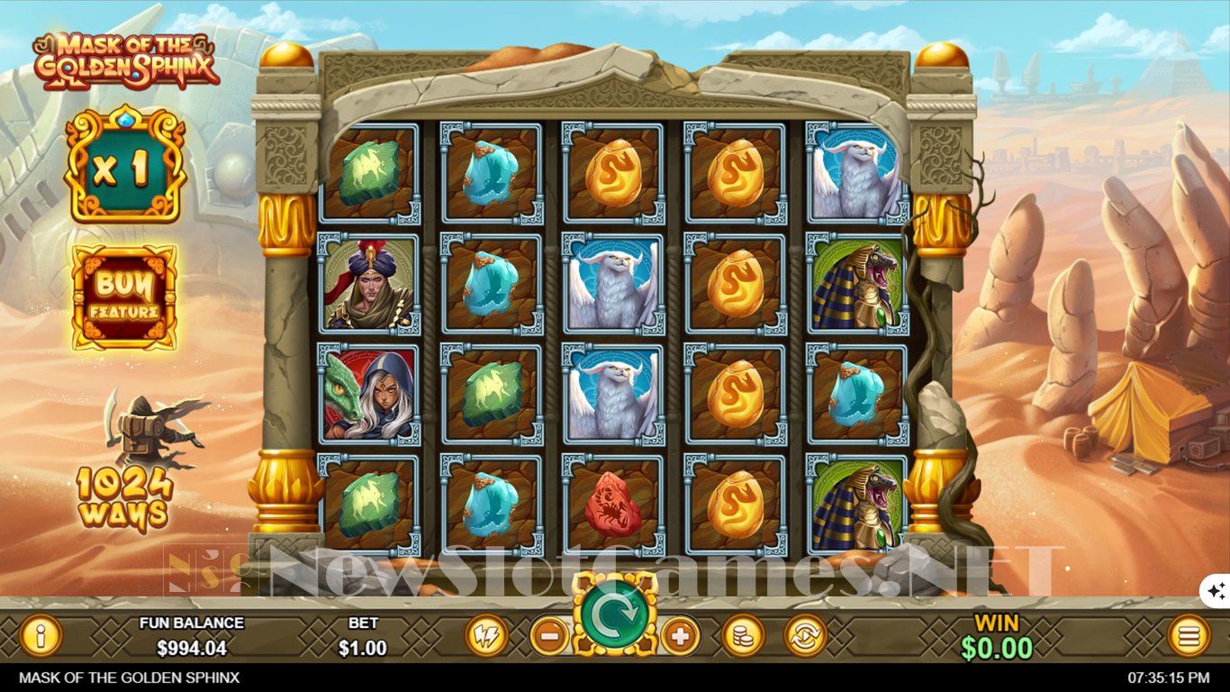 Mask of the Golden Sphinx Slot Slot Image in Demo - pic. 4
