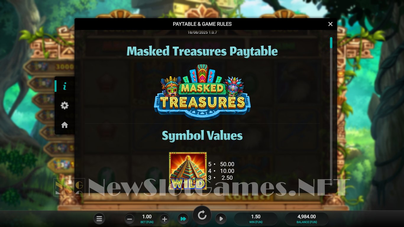 Masked Treasures Slot Slot Image in Demo - pic. 7