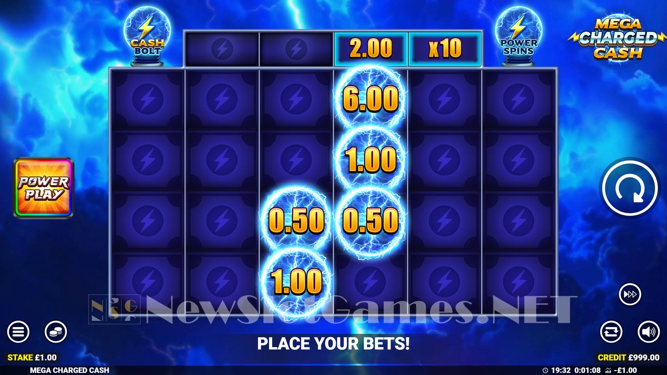 Mega Charged Cash Slot Demo Image