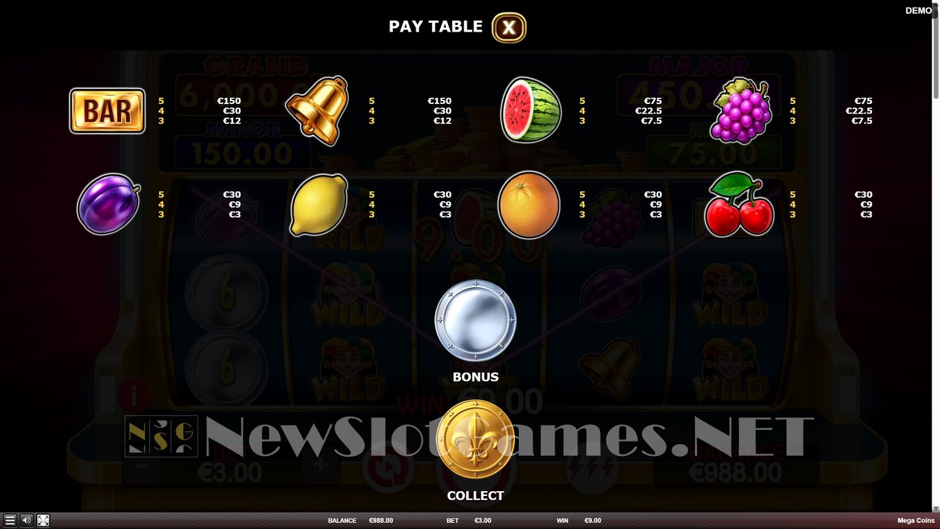Mega Coins Slot Slot Image in Demo - pic. 6