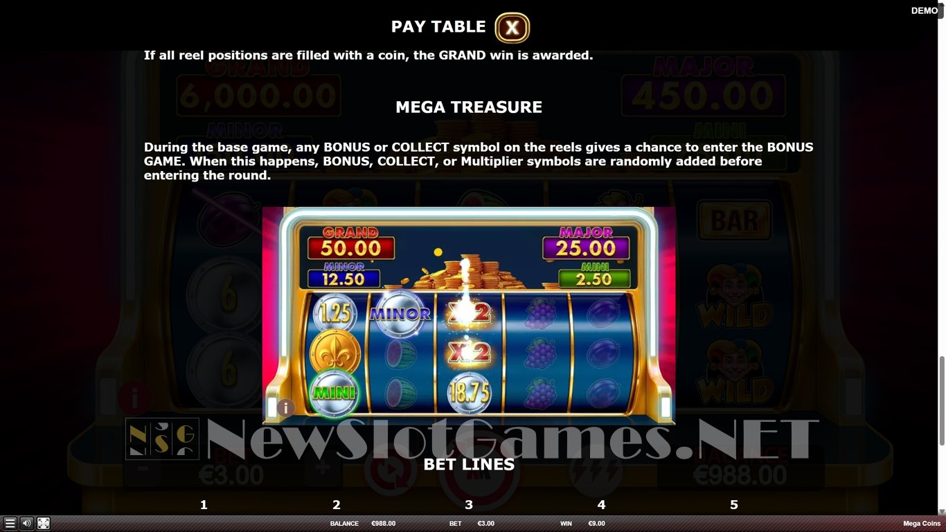 Mega Coins Slot Slot Image in Demo - pic. 7