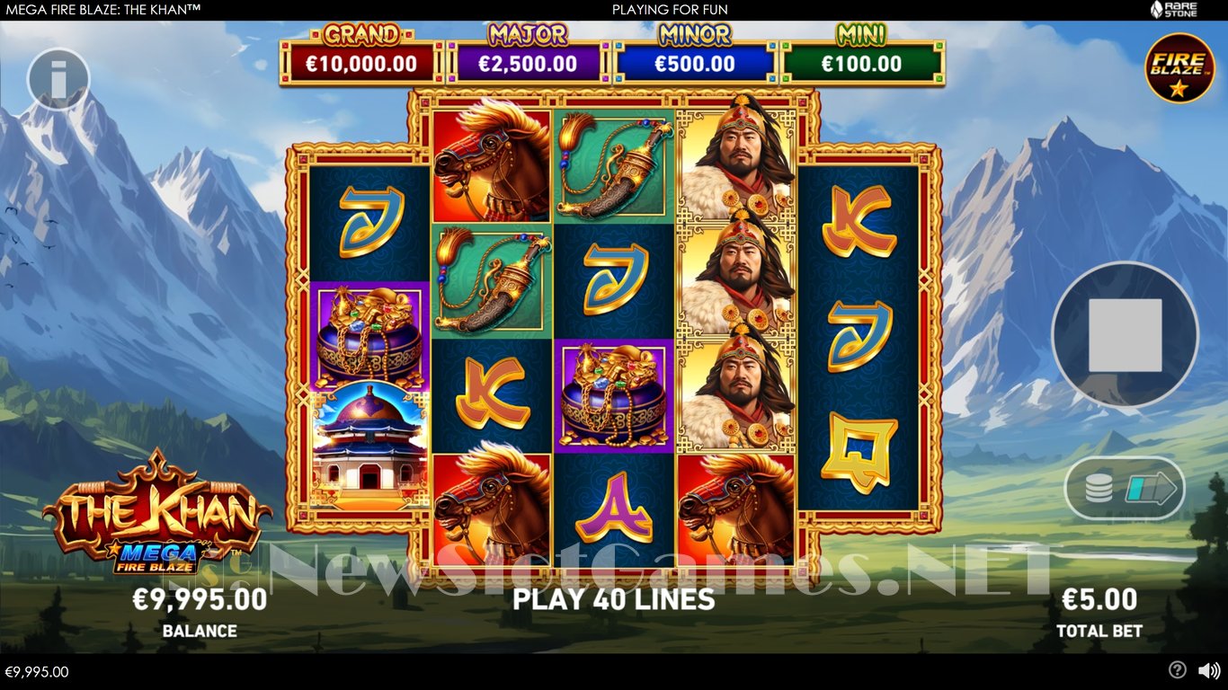 Mega Fire Blaze The Khan Slot Demo Image