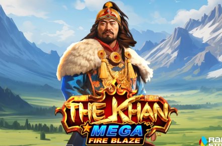 Mega Fire Blaze The Khan Slot Logo