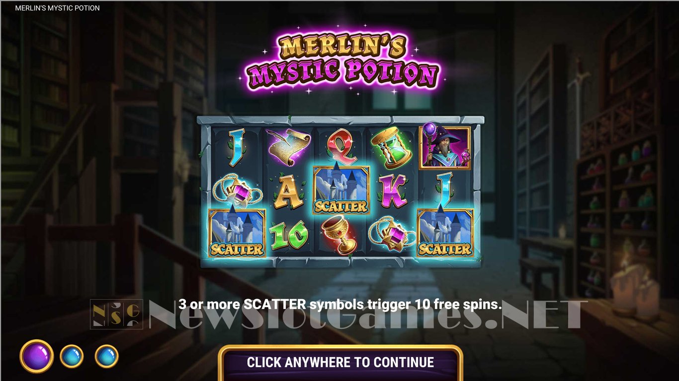 Merlins Mystic Potion Slot Demo Image