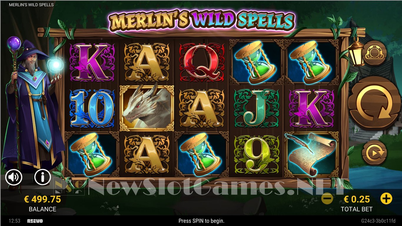 Merlins Wild Spells Slot Demo Image