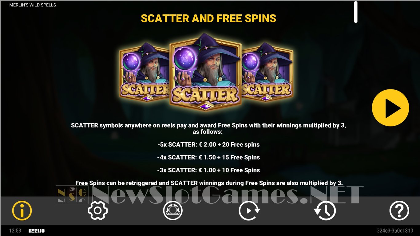 Merlins Wild Spells Slot Slot Image in Demo - pic. 4