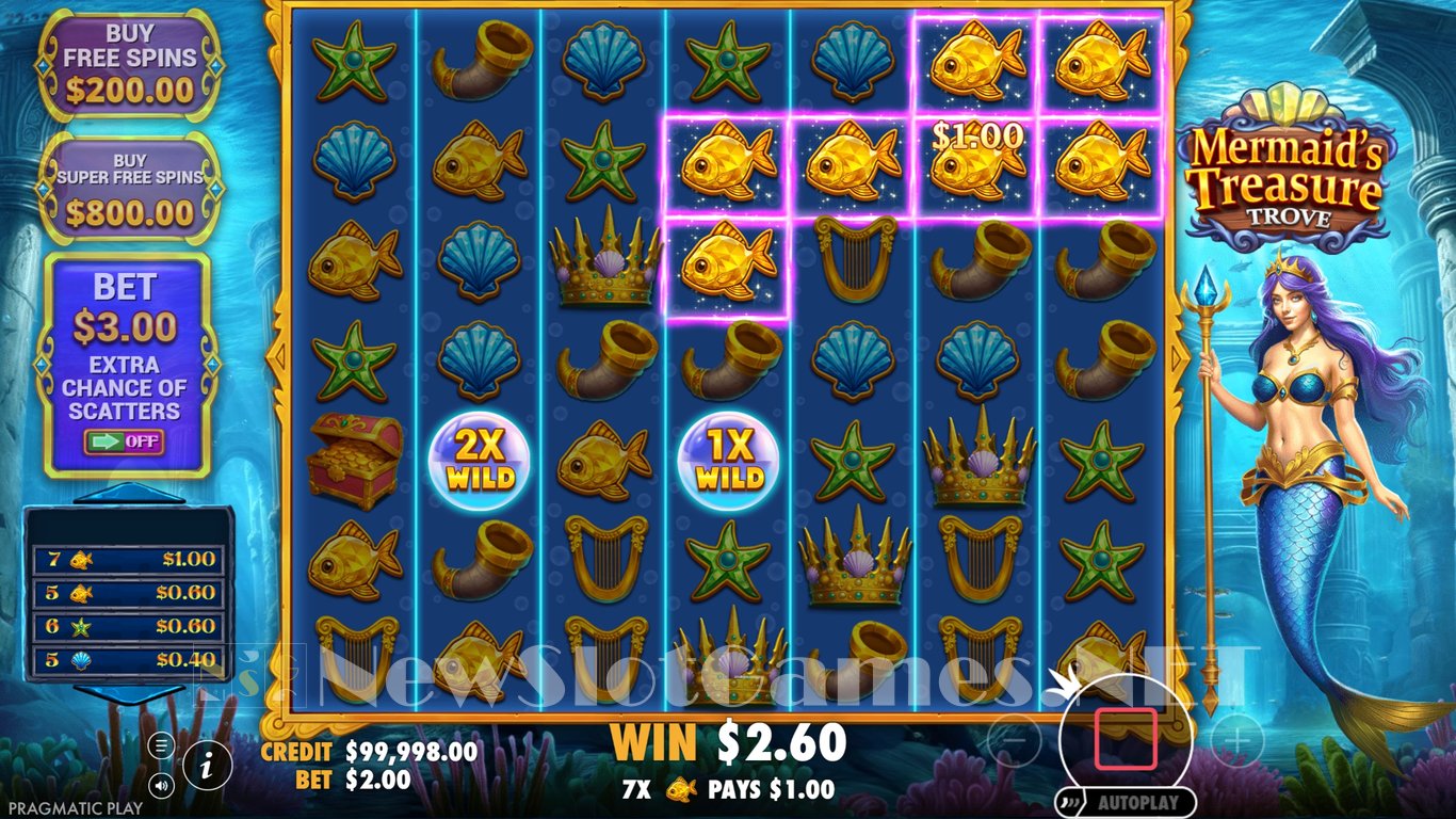 Mermaids Treasure Trove Slot Slot Image in Demo - pic. 3