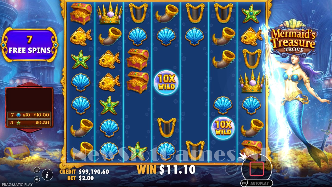 Mermaids Treasure Trove Slot Slot Image in Demo - pic. 6