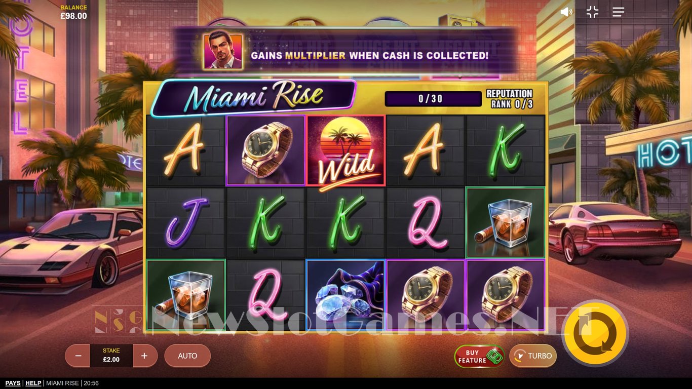 Miami Rise Slot Demo Image