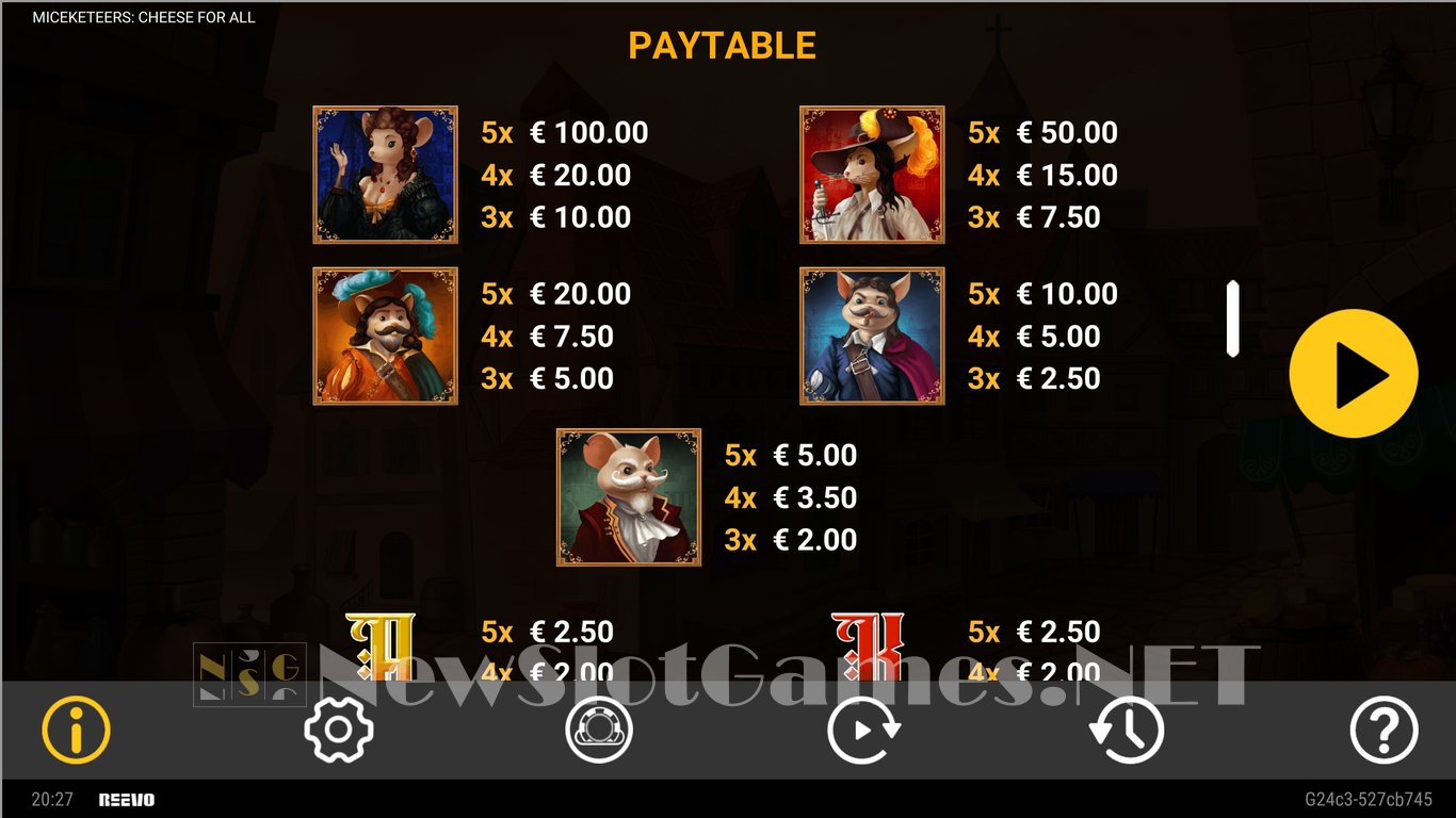 Miceketeers Cheese For All Slot Slot Image in Demo - pic. 15