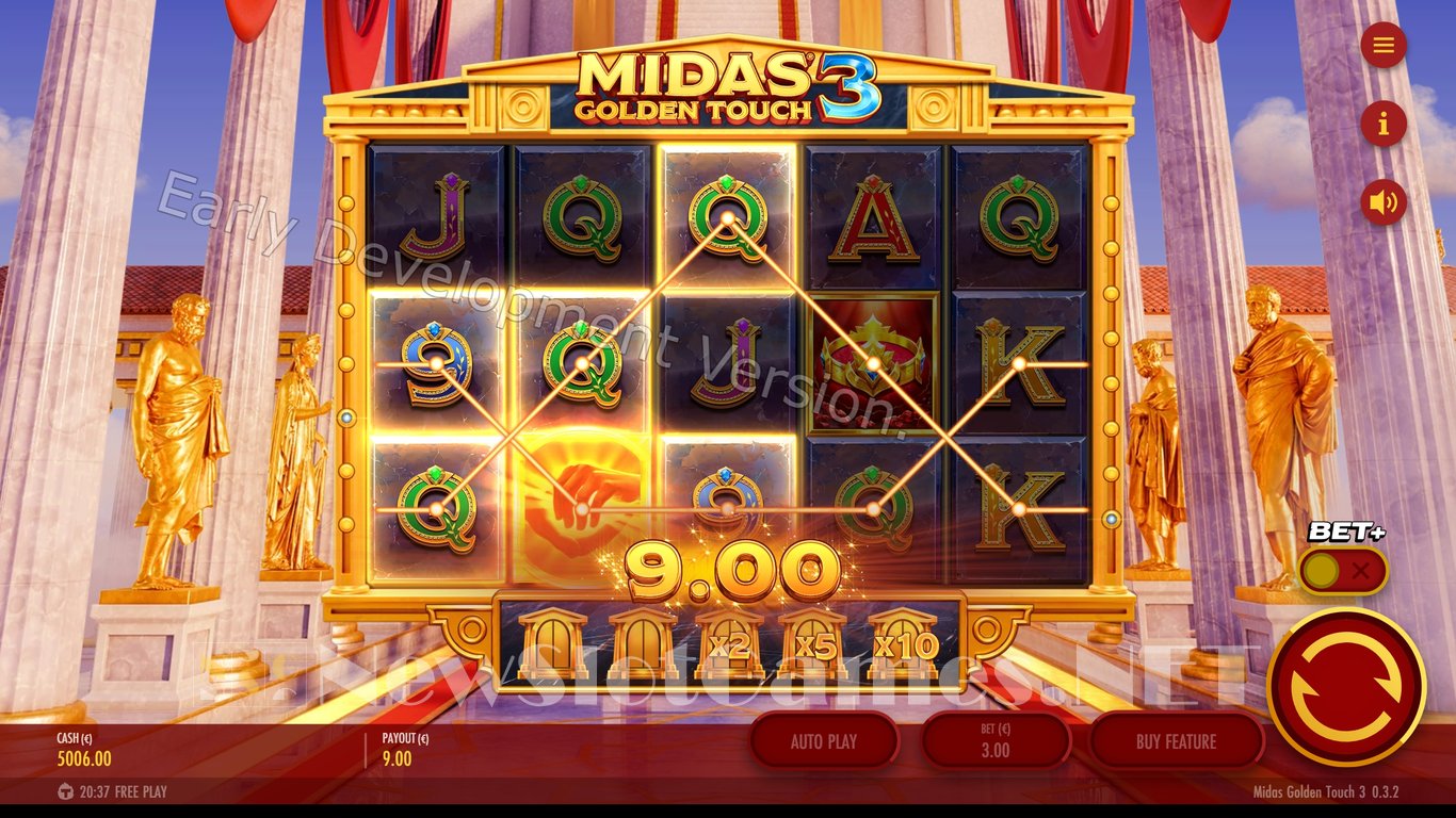 Midas Golden Touch 3 Slot Demo Image