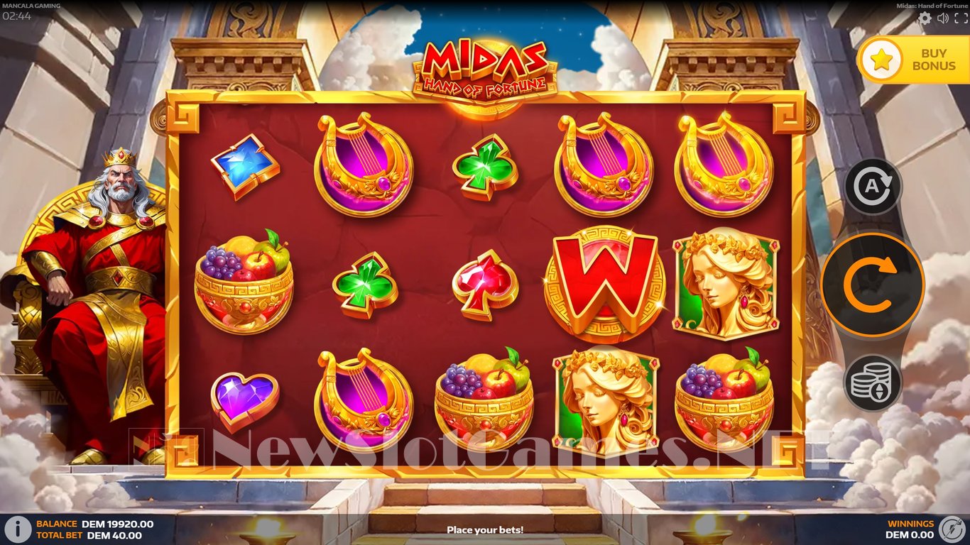 Midas Hand of Fortune Slot Demo Image