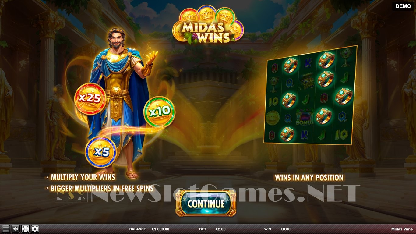 Midas Wins Slot Demo Image