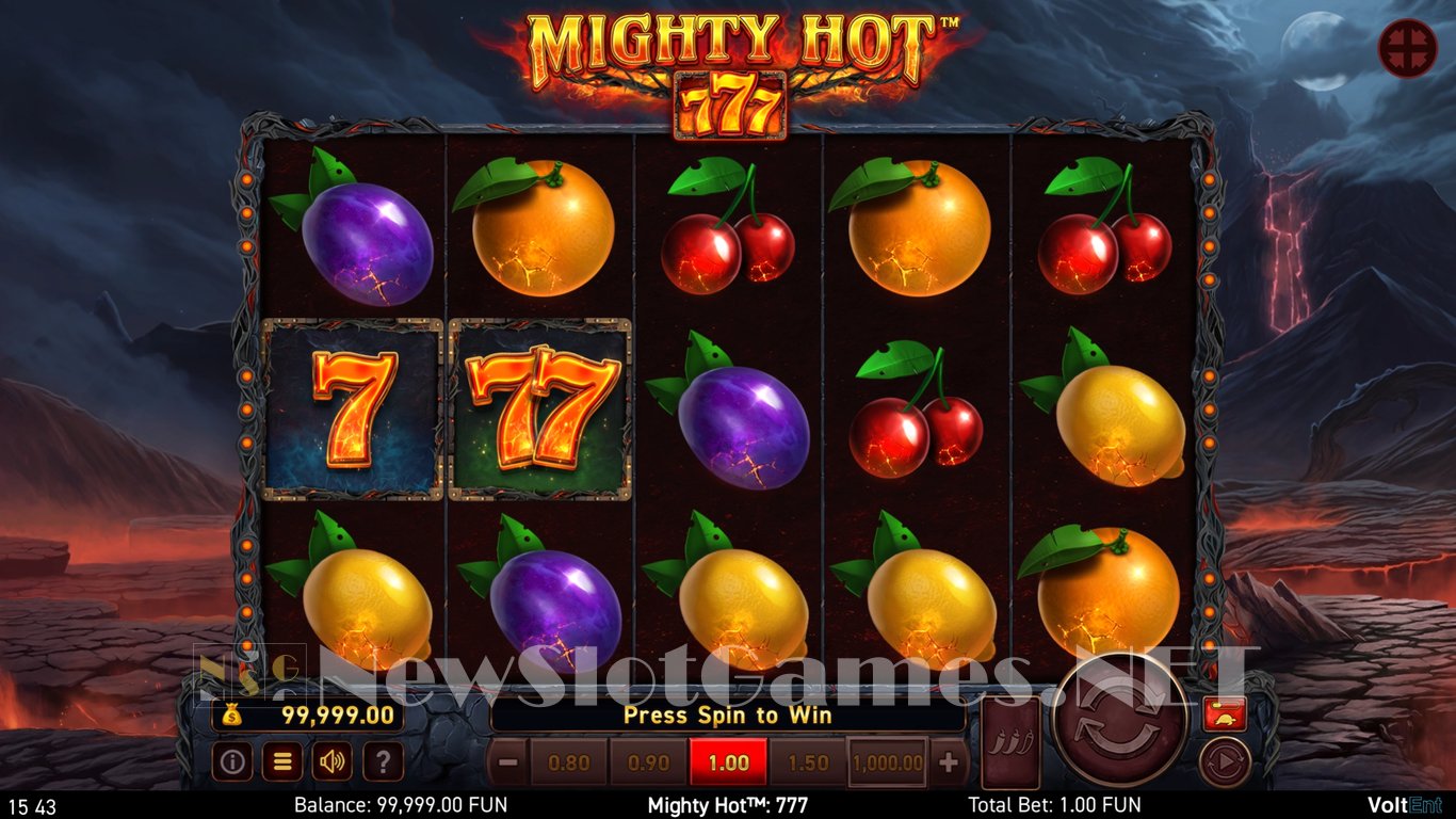 Mighty Hot 777 Slot Demo Image