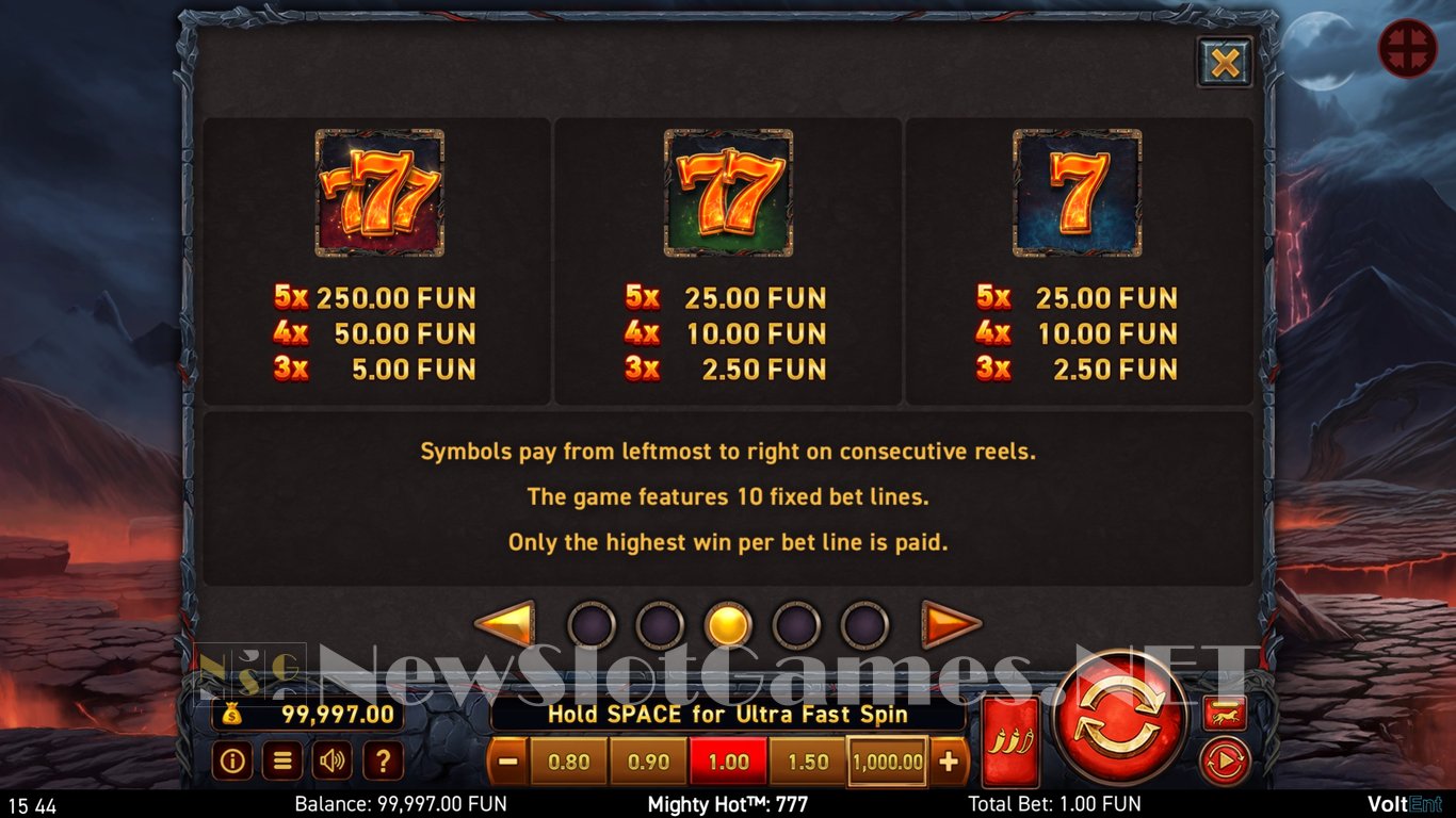 Mighty Hot 777 Slot Slot Image in Demo - pic. 8