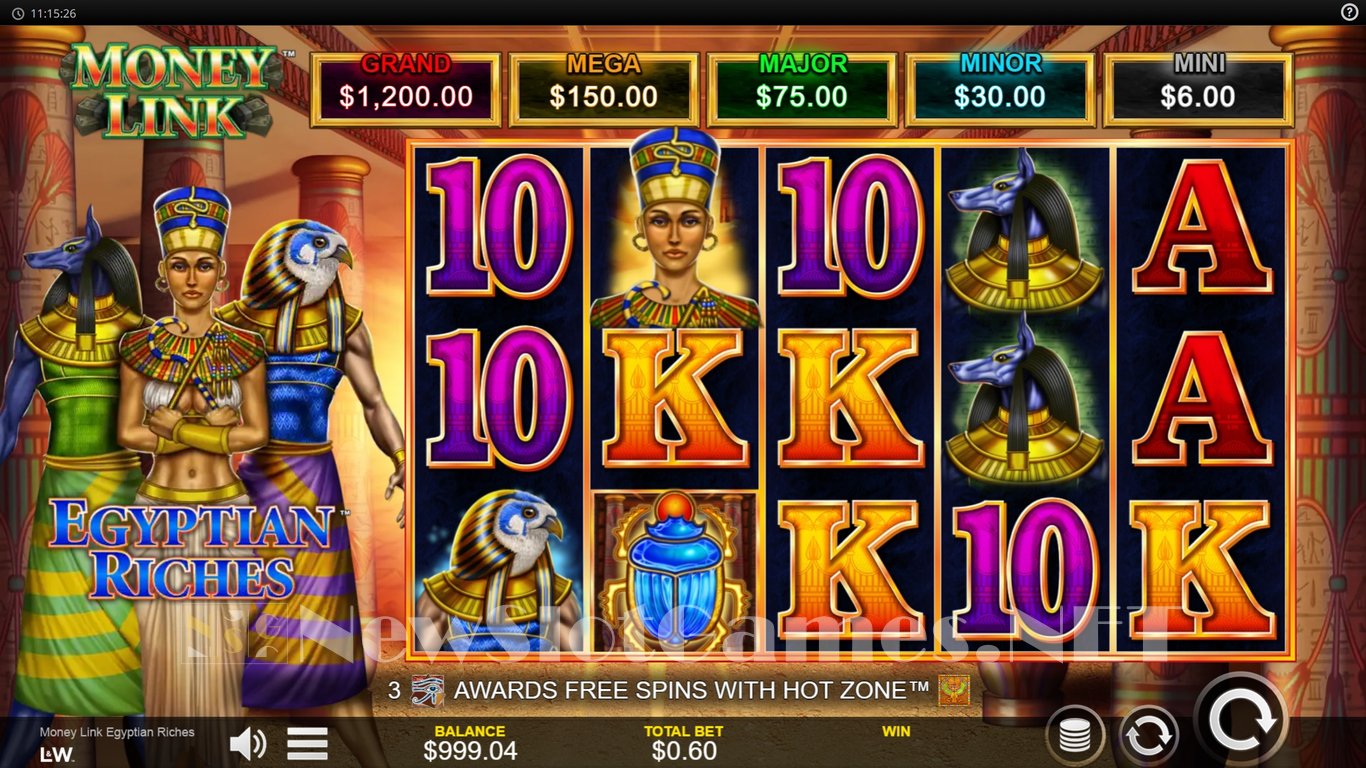 Money Link Egyptian Riches Slot Slot Image in Demo - pic. 2