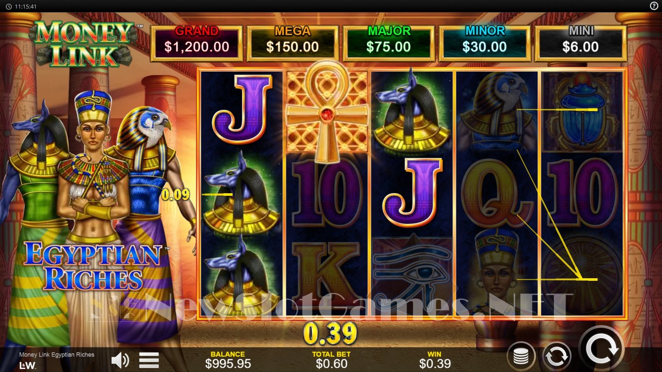 Money Link Egyptian Riches Slot Slot Image in Demo - pic. 4