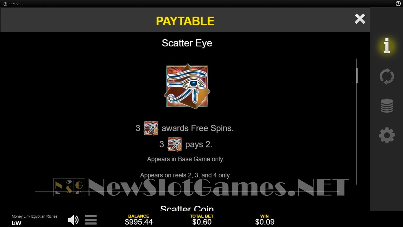 Money Link Egyptian Riches Slot Slot Image in Demo - pic. 7