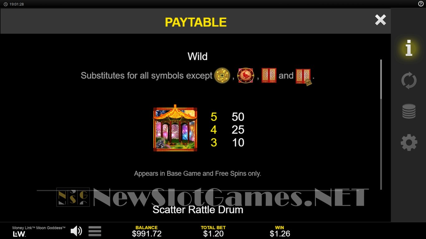 Money Link Moon Goddess Slot Slot Image in Demo - pic. 5