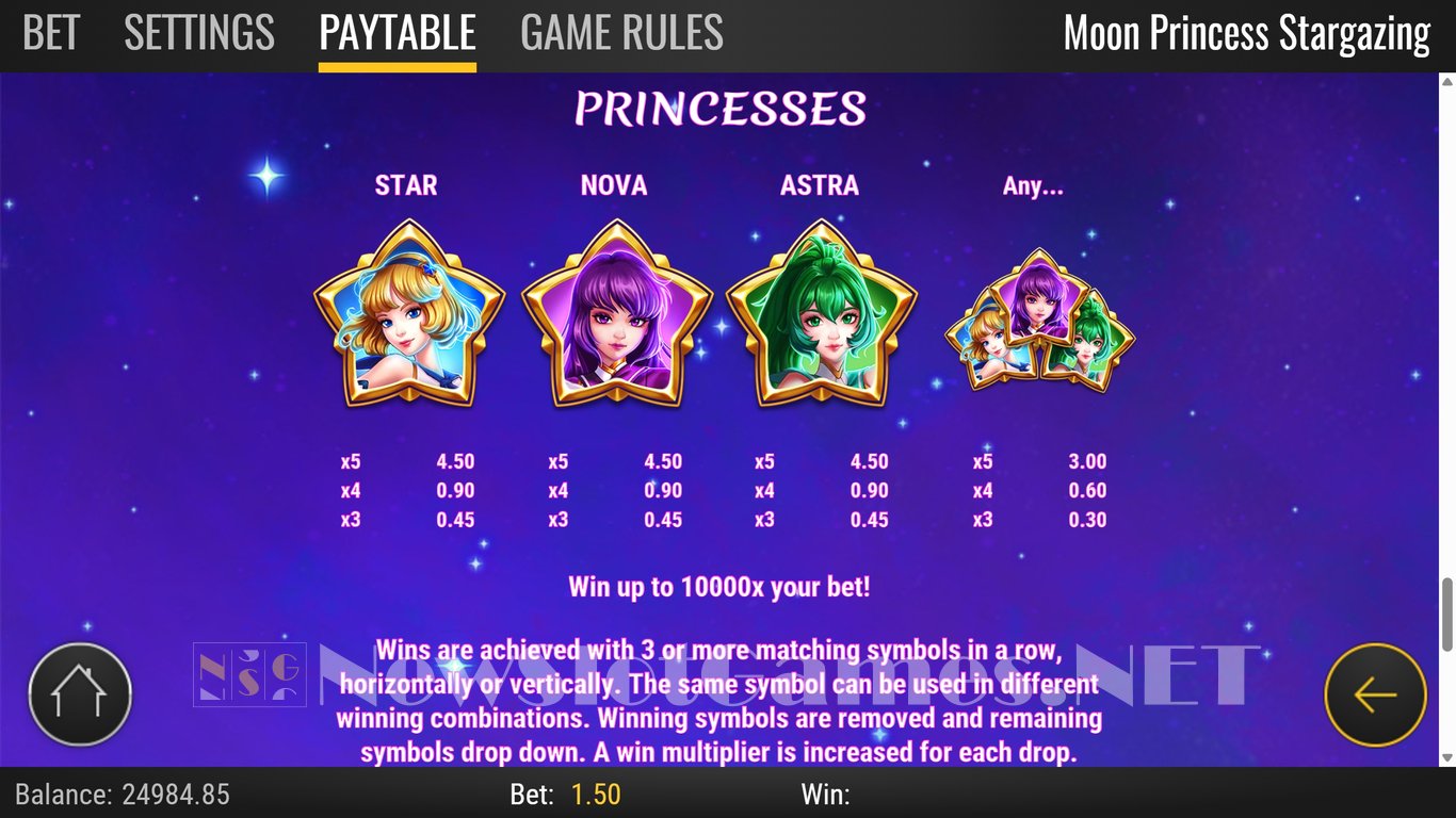Moon Princess Stargazing Slot Slot Image in Demo - pic. 7