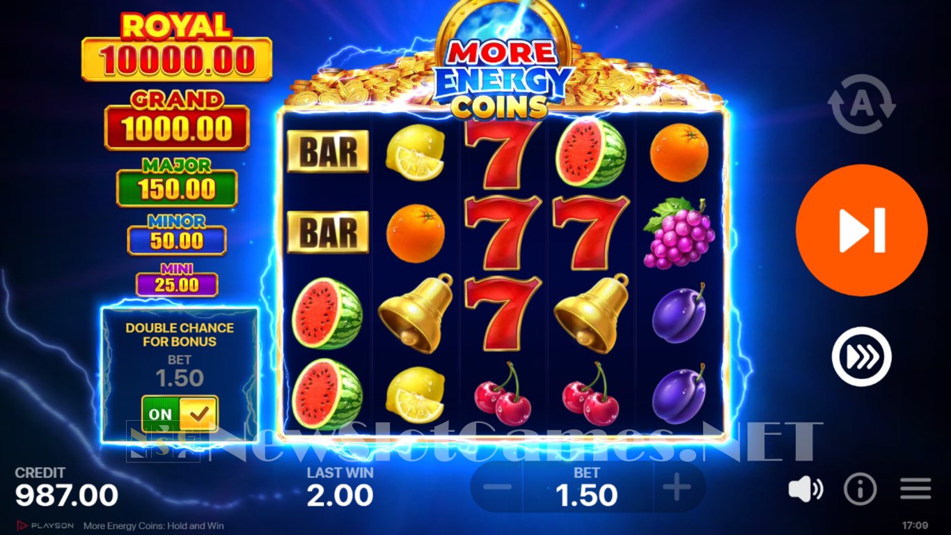 More Energy Coins Hold and Win Slot Demo Image