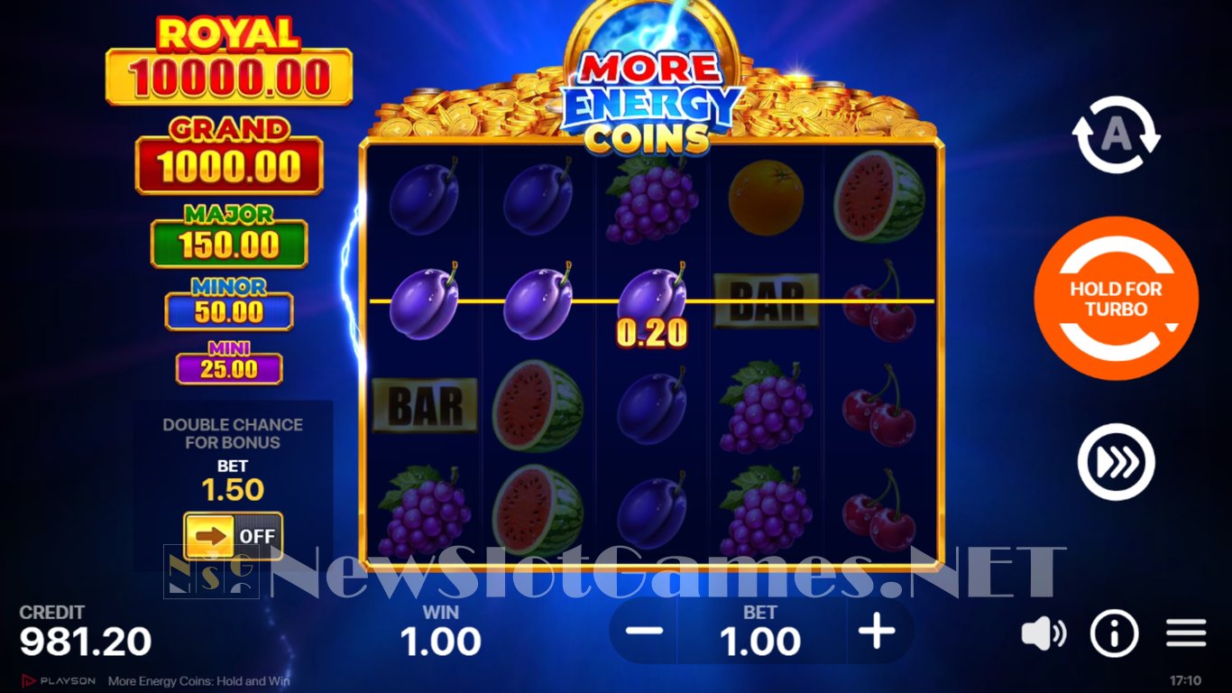More Energy Coins Hold and Win Slot Slot Image in Demo - pic. 5