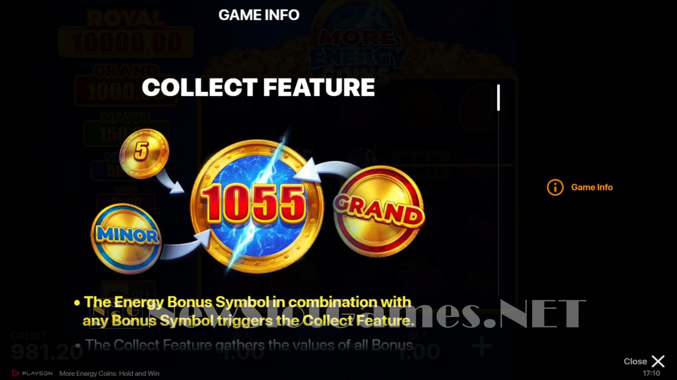 More Energy Coins Hold and Win Slot Slot Image in Demo - pic. 6