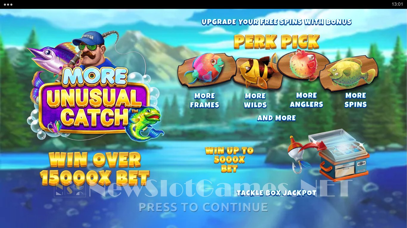 More Unusual Catch Slot Demo Image