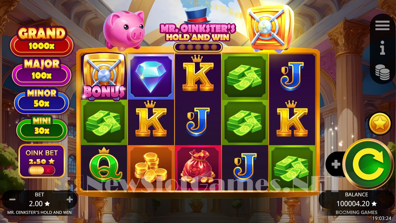 Mr. Oinksters Hold and Win Slot Demo Image