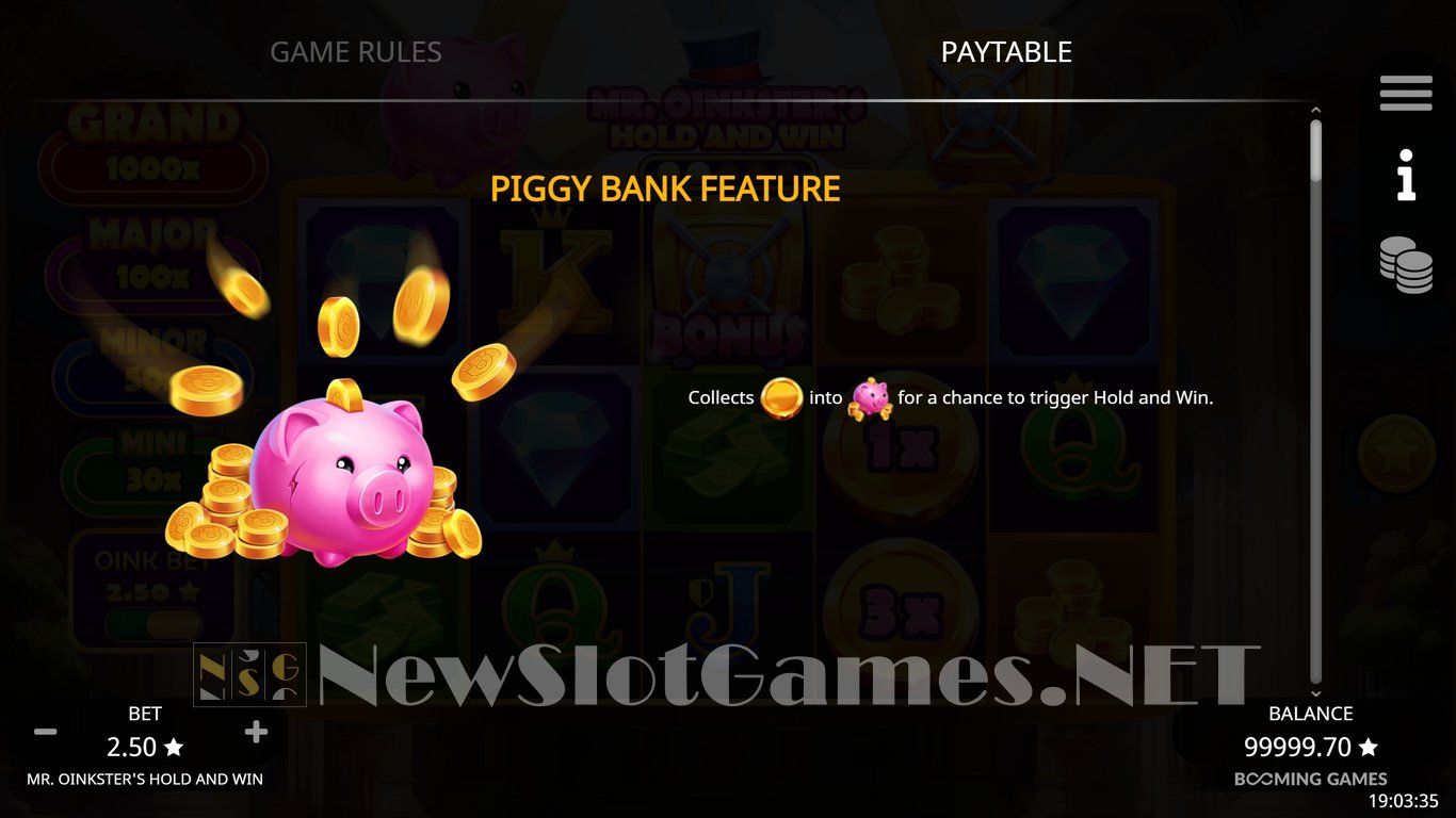 Mr. Oinksters Hold and Win Slot Slot Image in Demo - pic. 6