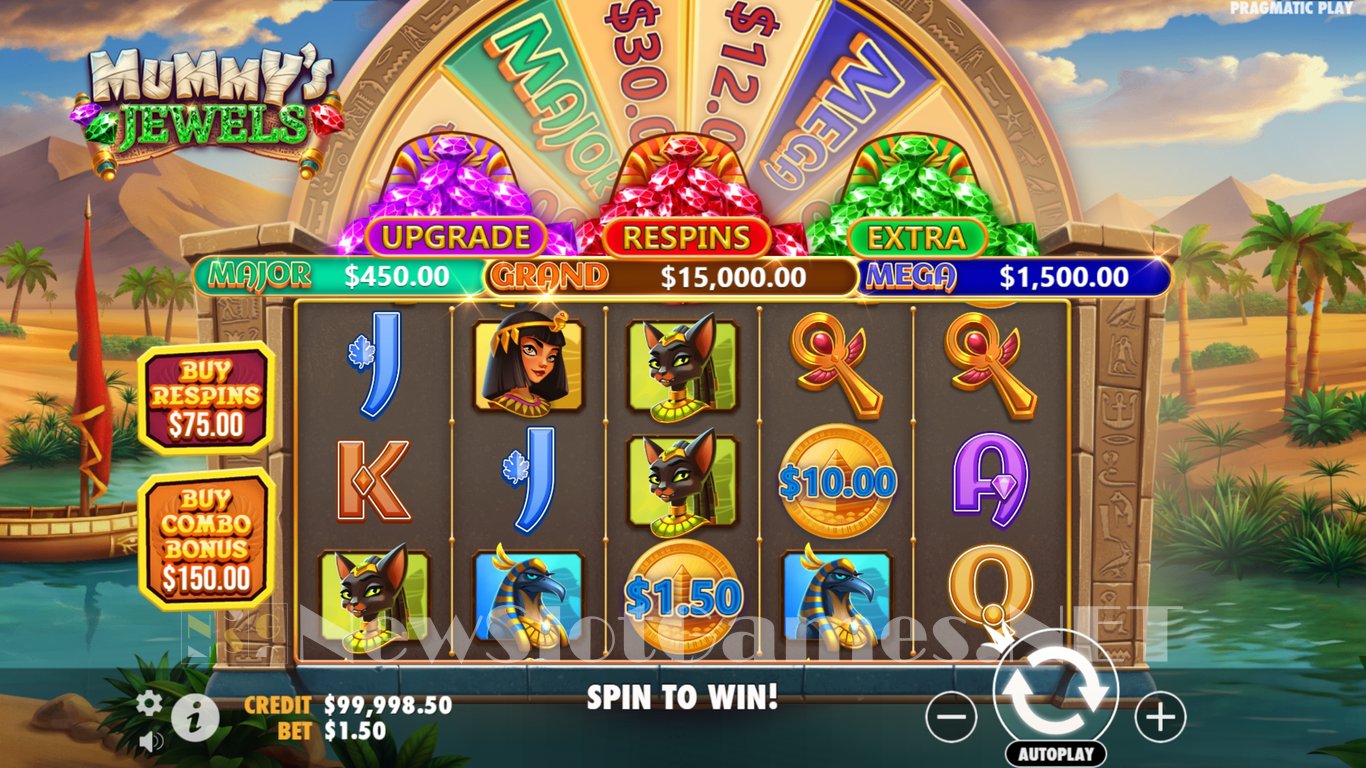 Mummys Jewels Slot Demo Image