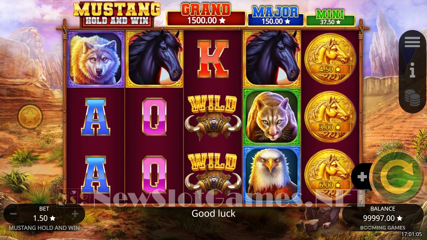 Mustang Hold and Win Slot Demo Image