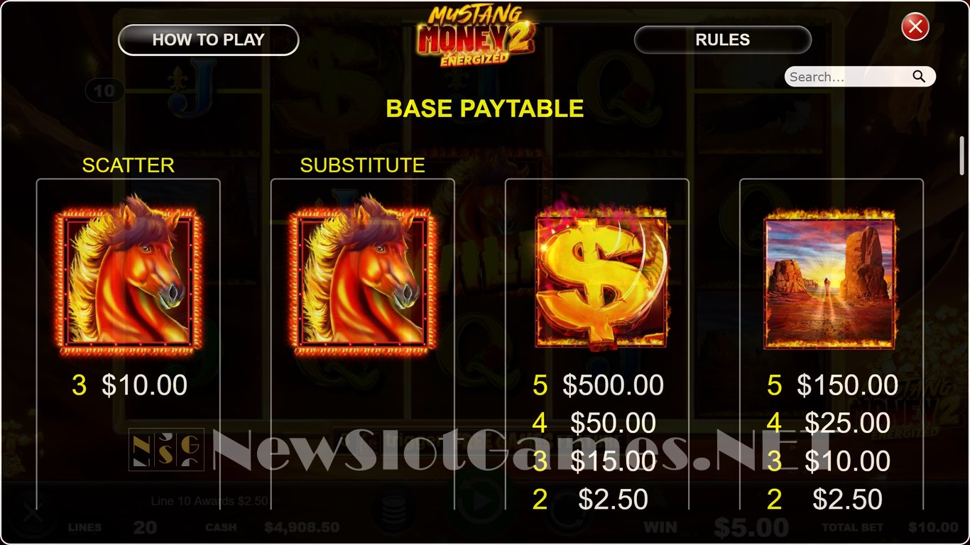 Mustang Money 2 Energized Slot Slot Image in Demo - pic. 6