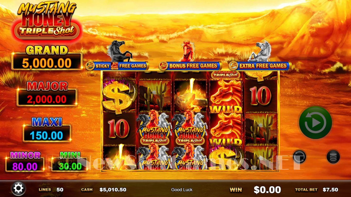 Mustang Money Triple Shot Slot Slot Image in Demo - pic. 4
