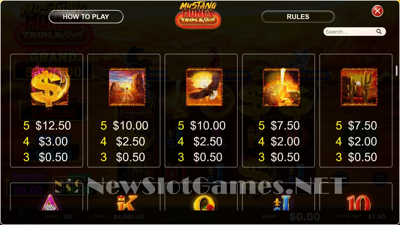 Mustang Money Triple Shot Slot Slot Image in Demo - pic. 7