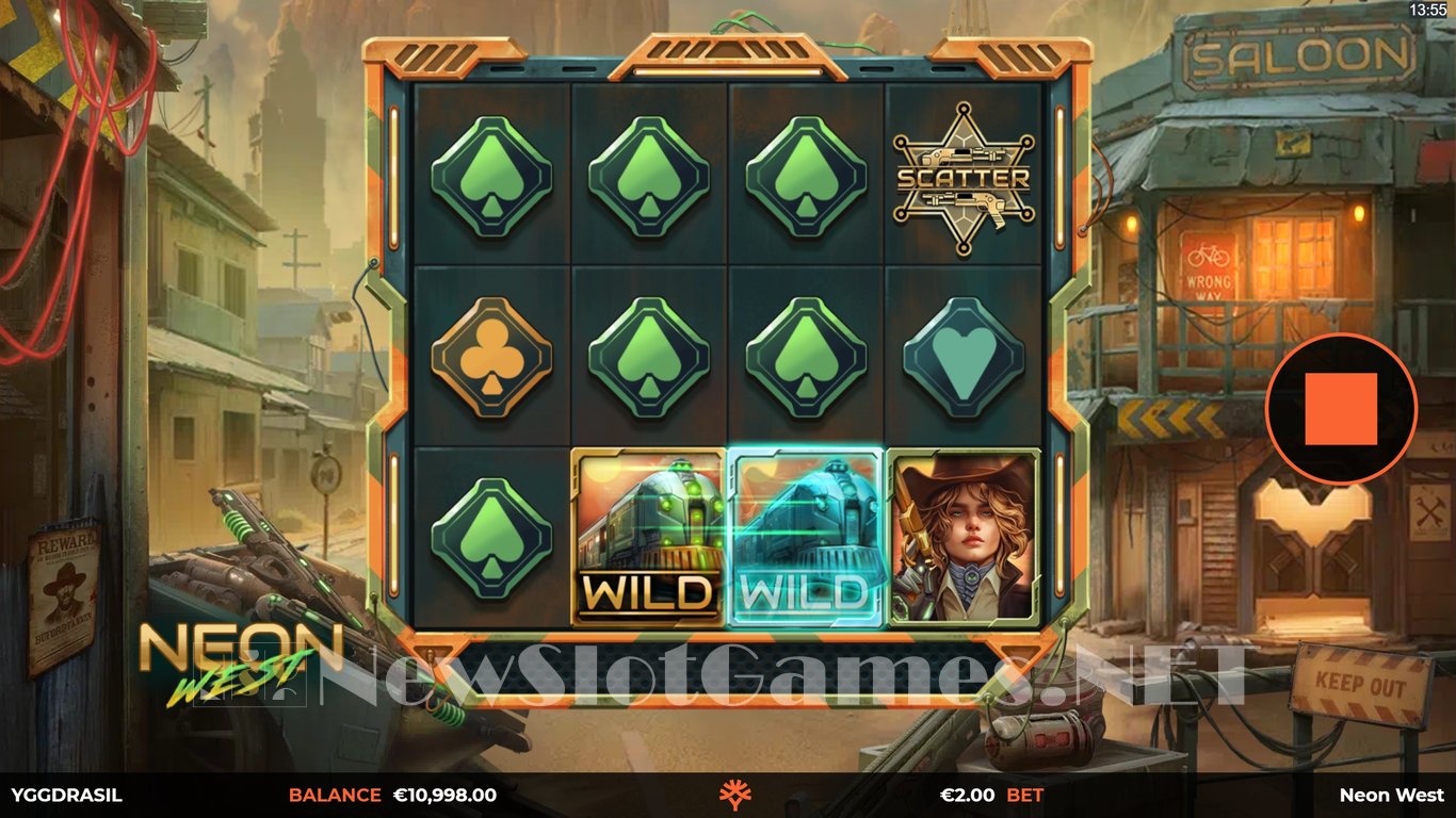 Neon West Slot Demo Image
