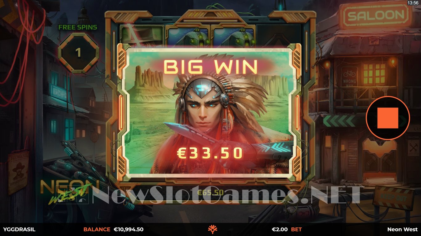 Neon West Slot Slot Image in Demo - pic. 10