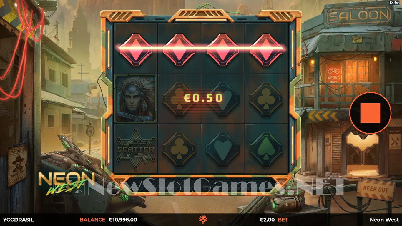 Neon West Slot Slot Image in Demo - pic. 2