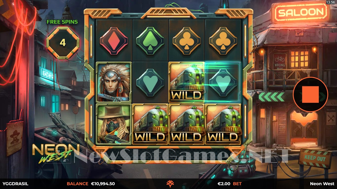Neon West Slot Slot Image in Demo - pic. 6