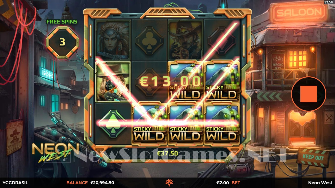 Neon West Slot Slot Image in Demo - pic. 8