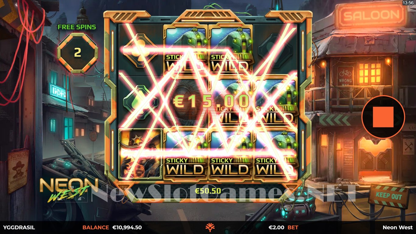 Neon West Slot Slot Image in Demo - pic. 9