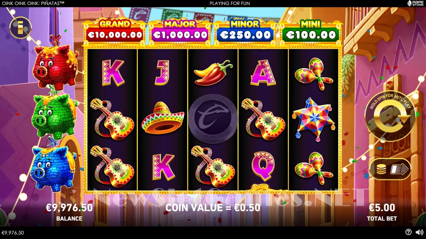 Oink Oink Oink Piñatas Slot Review & Demo by Playtech - Play Free Online